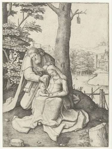 The Holy Family by Unknown, print, 1506-1510