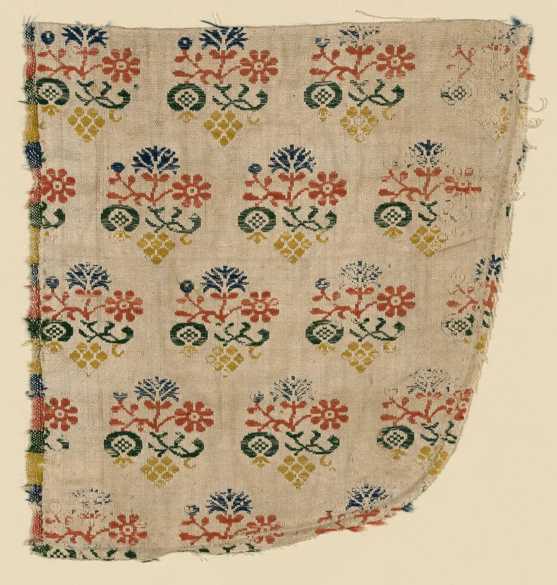 Fragment by Unidentified Artist, textile, 1650-1700