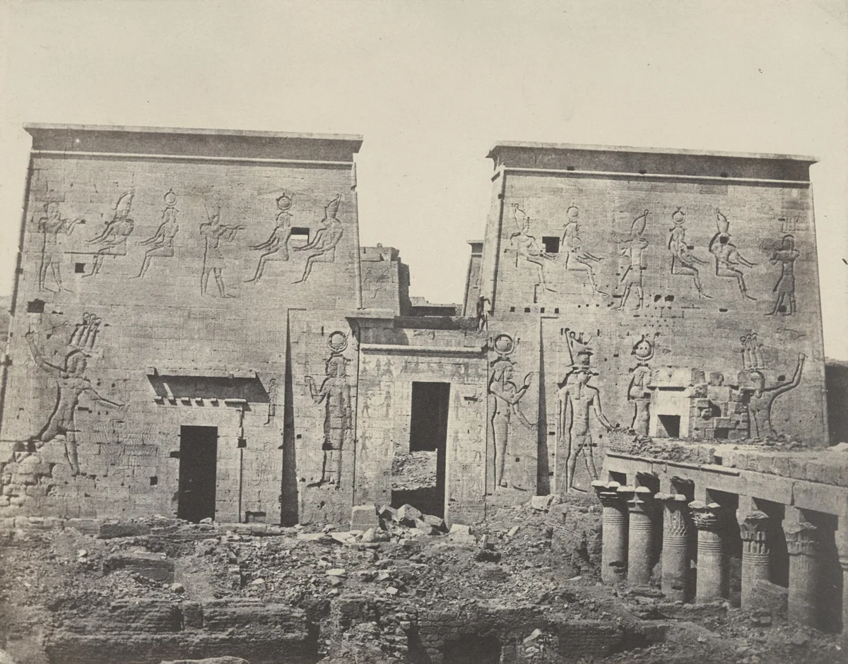 Grand Temple d'isis, à Philoe by Maxime Du Camp, photograph, 1849