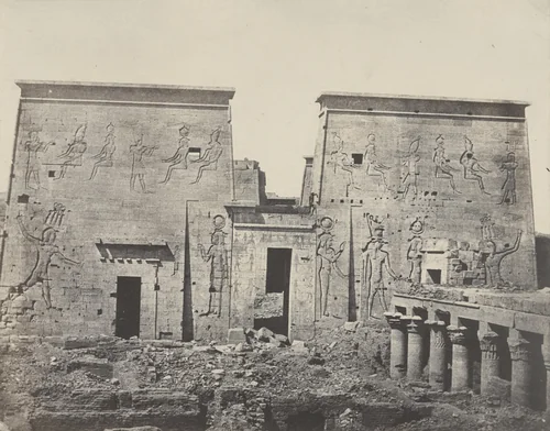 Grand Temple d'isis, à Philoe by Maxime Du Camp, photograph, 1849