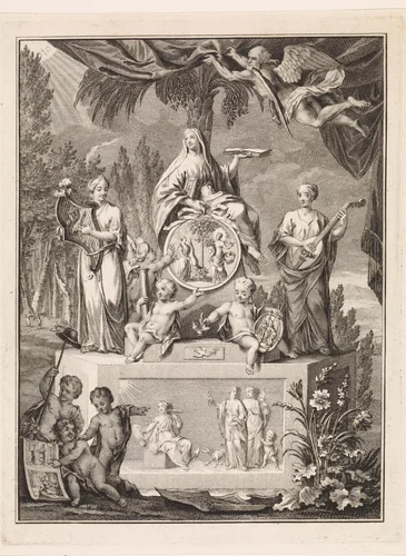 Vader Tijd onthult Geloof by Reinier Vinkeles, print, 1751-1816