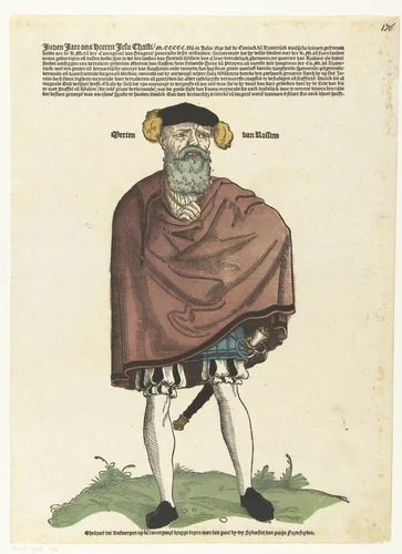 Portret van Maarten van Rossum by Unknown, print, 1542-1548