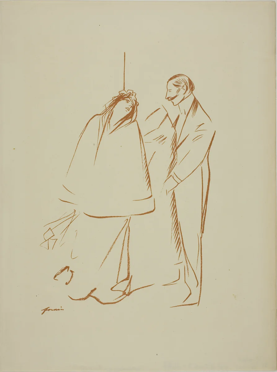 In the Cloakroom by Jean-Louis Forain, print, 1892-1902