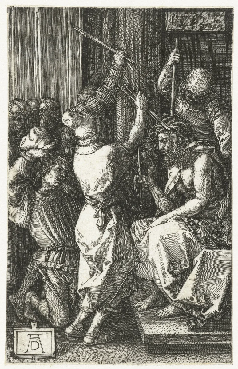 De doornenkroning by Unknown, print, 1512