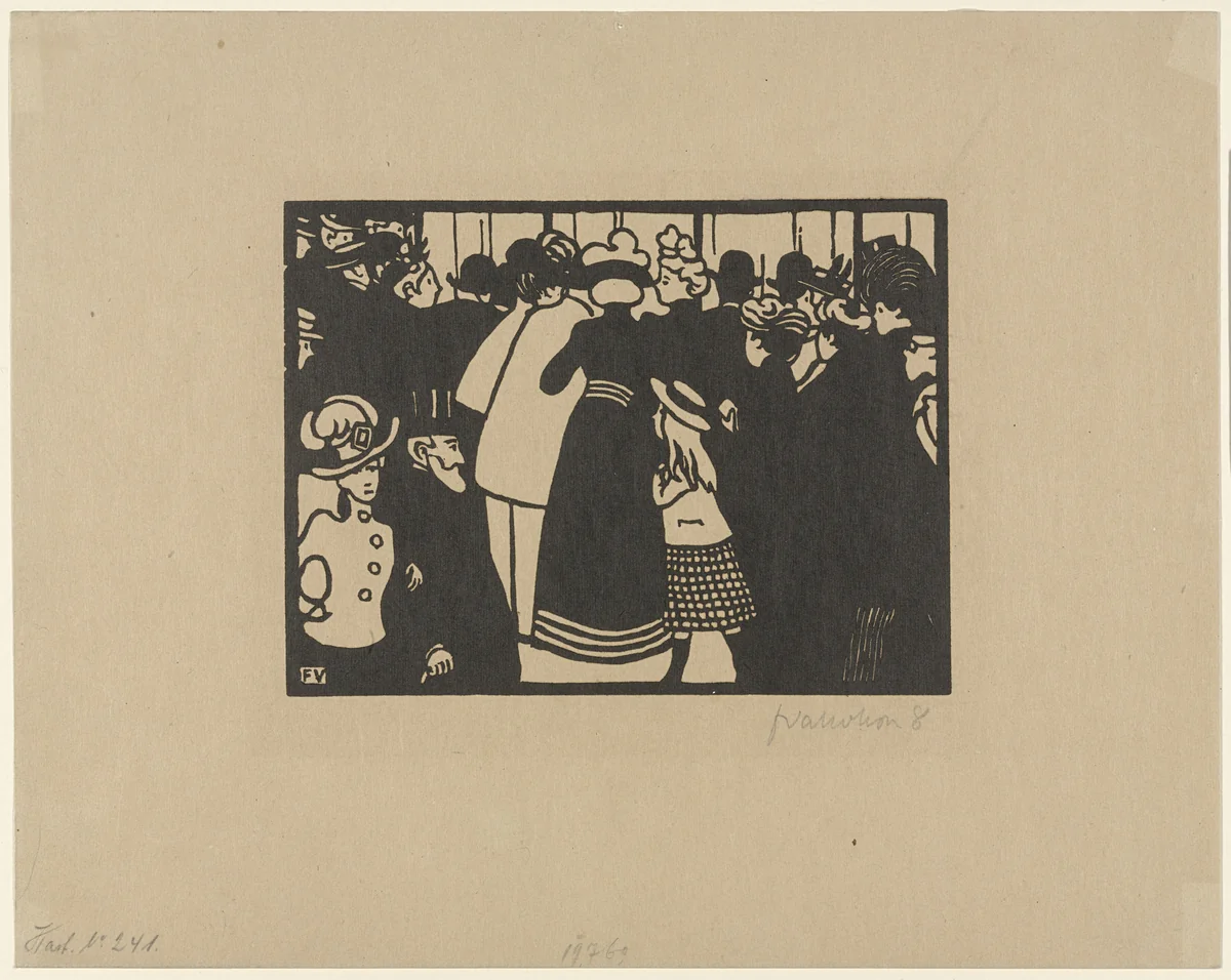 Lalique's Window (plate III) from The World's Fair (L'Exposition Universelle) by Félix Vallotton, print, 1901