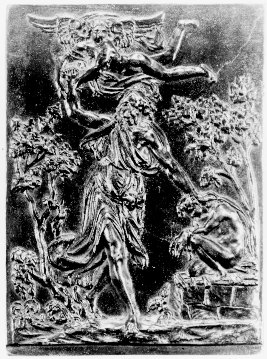 Sacrifice of Abraham by Annibale Fontana, metalwork, 1585-1615