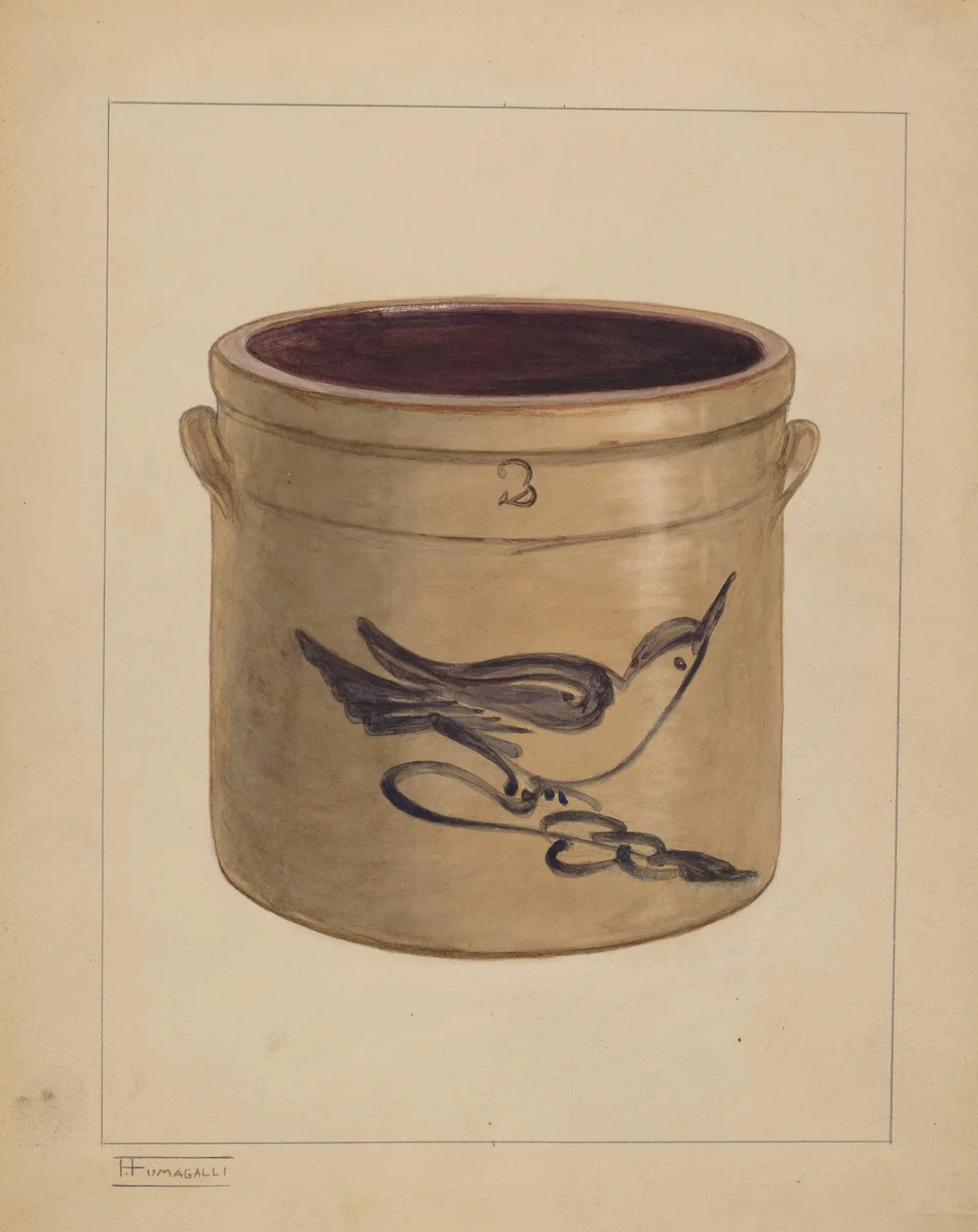 Crock by Frank Fumagalli, index of american design, 1938