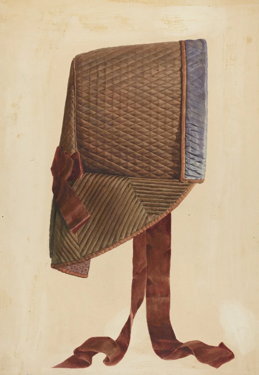 Zoar Bonnet by Fritz Boehmer, index of american design, 1937