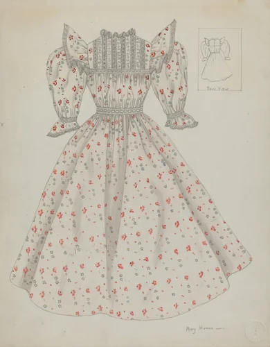 Doll Dress by Mary E. Humes, index of american design, 1936