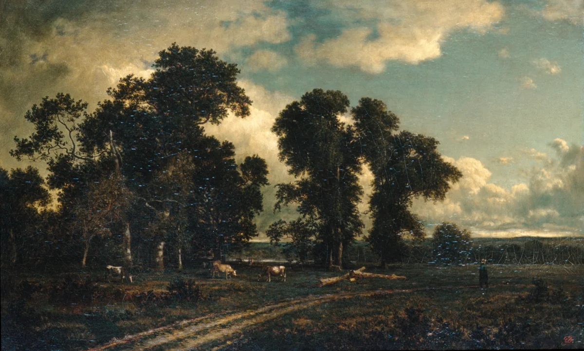 On the Unadilla, New York by David Johnson, artwork, 1884