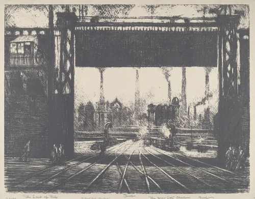 The Iron Gate, Charleroi by Joseph Pennell, print, 1911