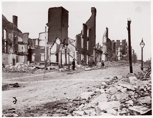 Ruins in Carey Street, Richmond by Thomas C. Roche, photograph, 1865