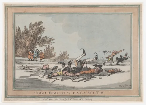 Cold Broth & Calamity by Thomas Rowlandson, print, 1792
