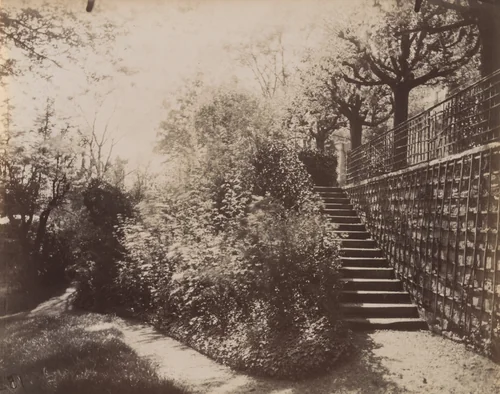 Parc Delessert, 32 Quai de Passy by Eugène Atget, photograph, 1914