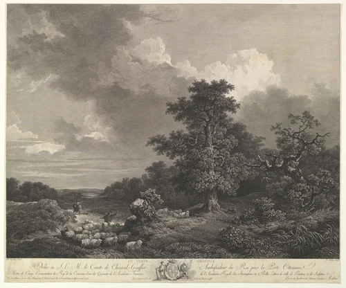 Le Temps Orageux by Jean Honoré Fragonard, print, 1745-1806