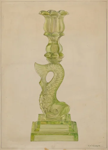 Candlestick by Ronau William Woiceske, index of american design, 1936