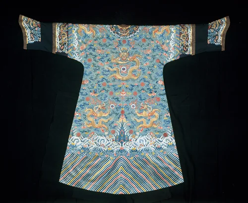Empress' Jifu (Semiformal Court Robe) by Manchu China, textile, 1840-1860
