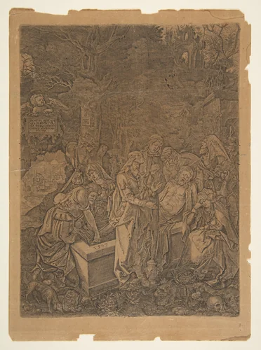 Entombment by anonymous, print, 1800-1899
