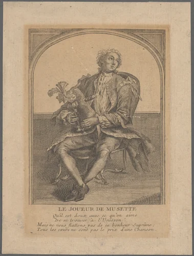 Musette Player (Le Joueur de Musette) by anonymous, print, 1700-1799