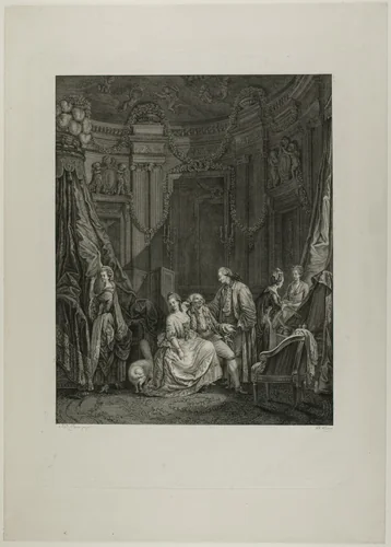 Le Lever de la Mariée by Philippe Trière, print, 1781
