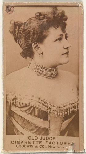 From the Actors and Actresses series (N171) for Old Judge Cigarettes by Goodwin & Company, photograph, 1886-1890