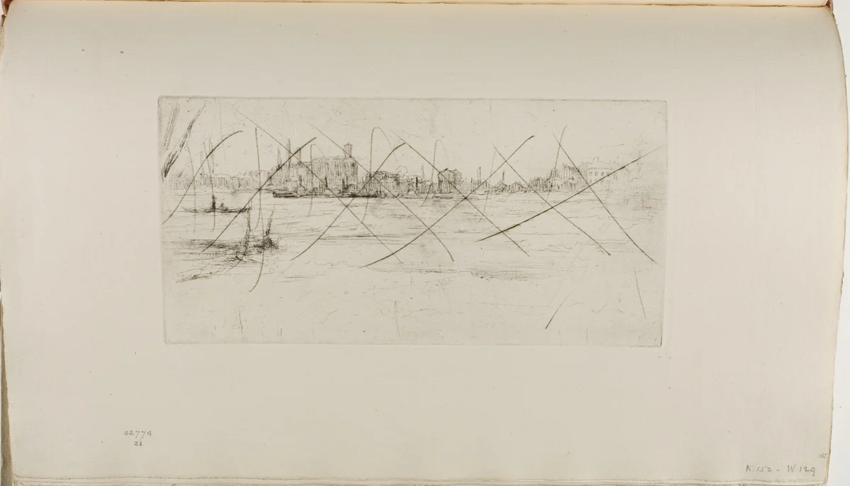 Battersea: Early Morning by James McNeill Whistler, print, 1875