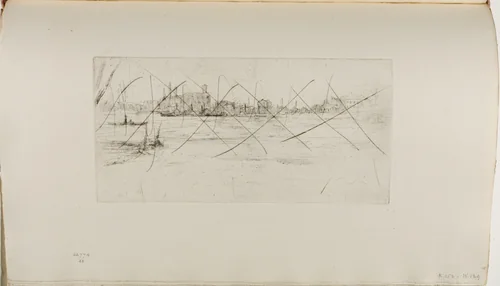 Battersea: Early Morning by James McNeill Whistler, print, 1875
