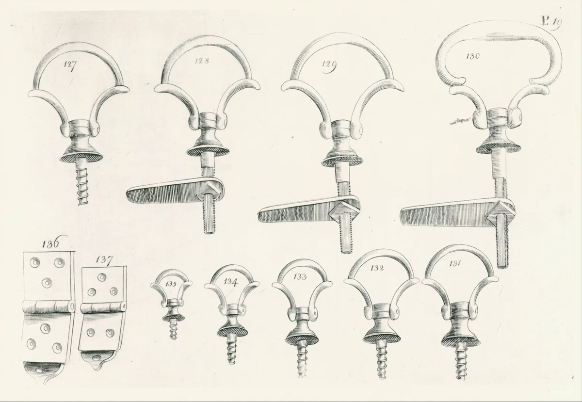 Manufacturer's Catalogue of Hardware by anonymous, book, 1700-1799