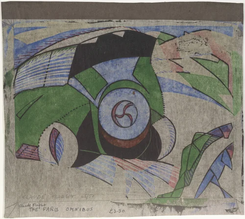 Paris Omnibus by Claude Flight, print, 1923