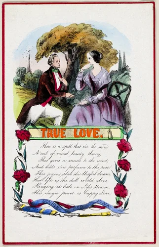 True Love (Valentine) by Unknown Artist, other, 1835-1845