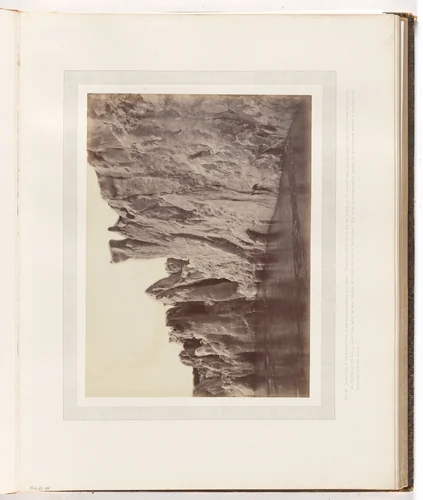 "Front view of the glacier" by George P. Critcherson, John L. Dunmore, William Bradford, photograph, 1869
