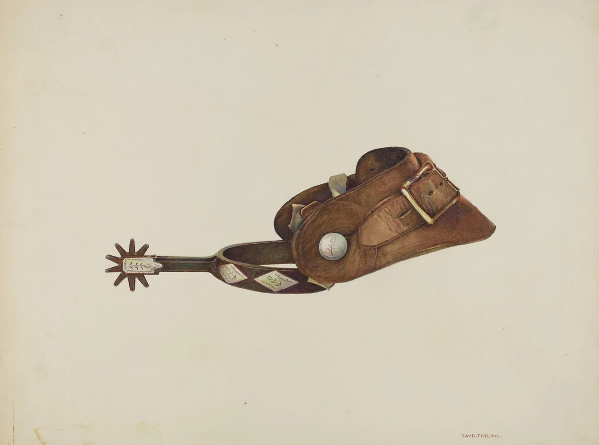 Spur by Robert W.R. Taylor, index of american design, 1938