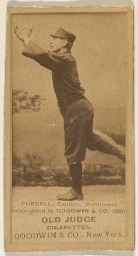 Purcell, Captain, Baltimore Orioles, from the Old Judge series (N172) for Old Judge Cigarettes by Goodwin & Company, photograph, 1888