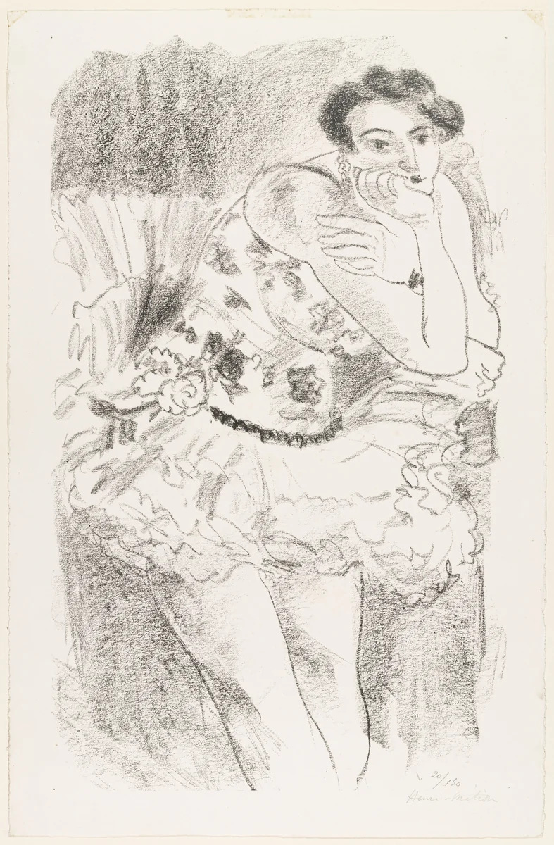 Untitled from Ten Dancers (Dix Danseuses) by Henri Matisse, print, 1927