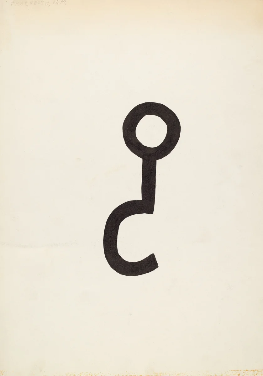 Cattle Brand by J. Henry Marley, index of american design, 1936
