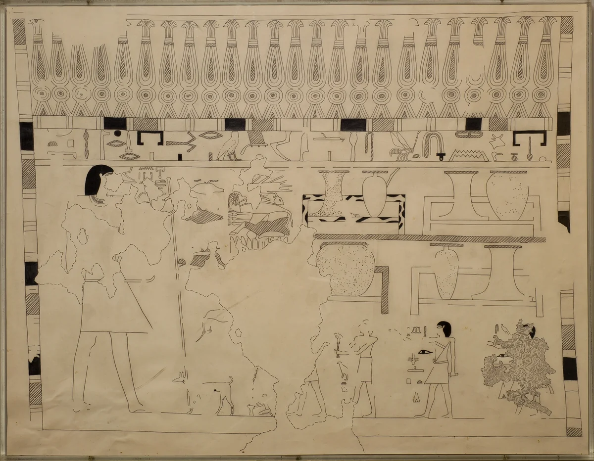 Offering Scene, Tomb of Djari by Unknown Copyist, artwork, -2050