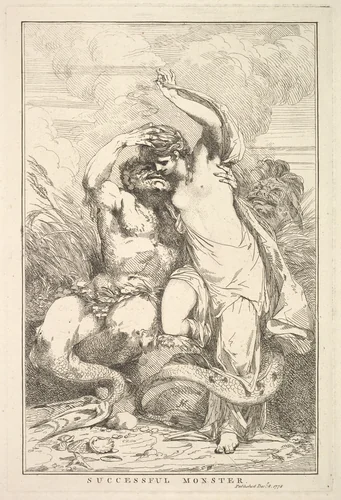 Successful Monster, from "Fifteen Etchings Dedicated to Sir Joshua Reynolds" by John Hamilton Mortimer, print, 1778