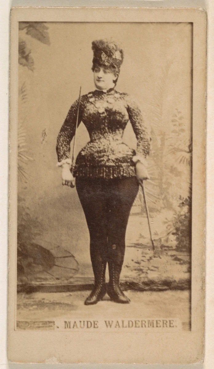 Maude Waldermere, from the Actresses series (N245) issued by Kinney Brothers to promote Sweet Caporal Cigarettes by Kinney Brothers Tobacco Company, photograph, 1890