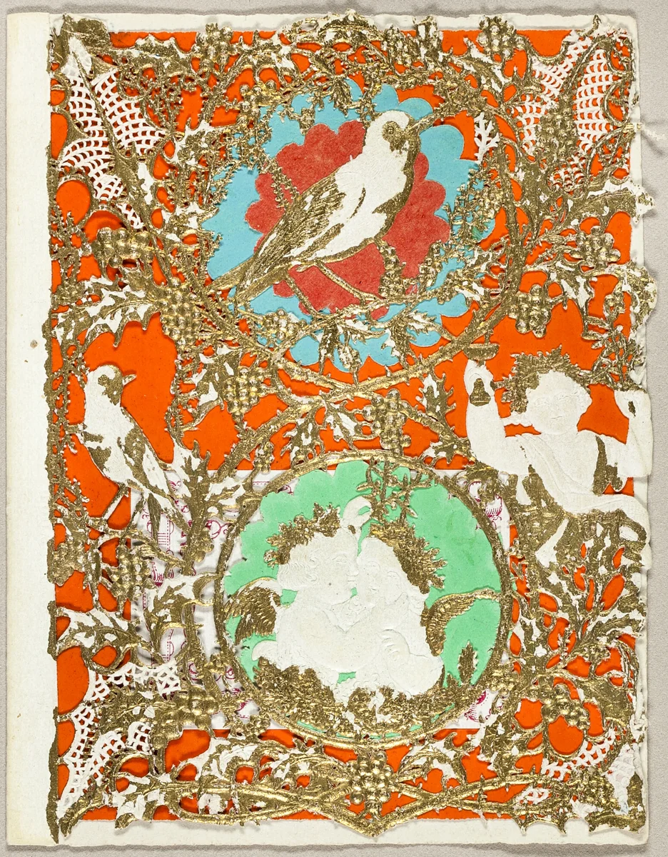 Untitled Valentine (Putti and Birds) by Thomas Wood, other, 1860-1869