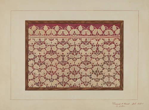 Paper Fire Grate Cover by Vincent P. Rosel, index of american design, 1937