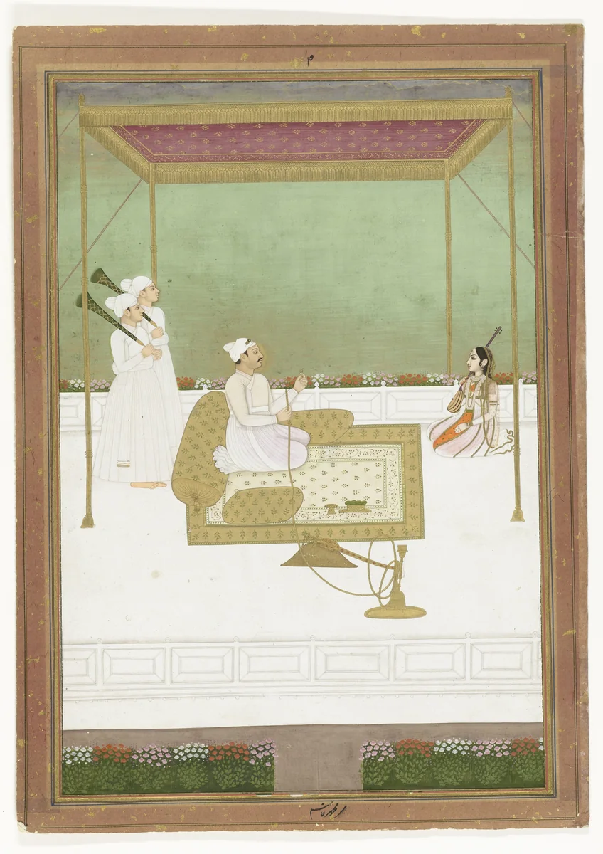 Nawab Mir Qasim Ali Khan van Bengalen by anonymous, painting, 1755-1765