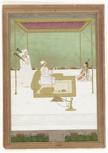 Nawab Mir Qasim Ali Khan van Bengalen by anonymous, painting, 1755-1765