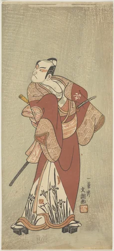 The Actor Matsumoto Koshiro 3rd in an Unidentified Role by Ippitsusai Bunchō (一筆齊文調), print, 1759-1779