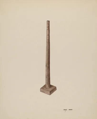Candlestick by Mary Hansen, index of american design, 1940