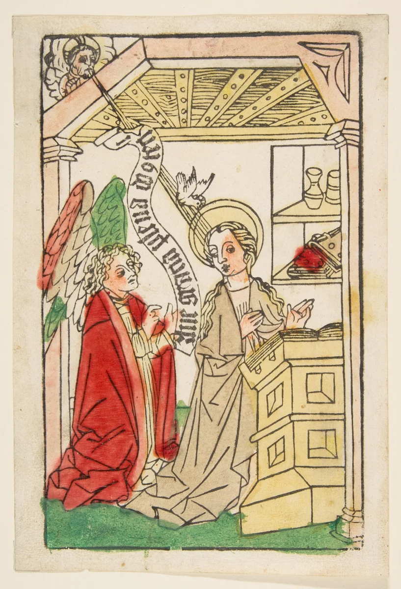 The Annunciation by anonymous, print, 1450-1500