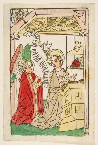 The Annunciation by anonymous, print, 1450-1500