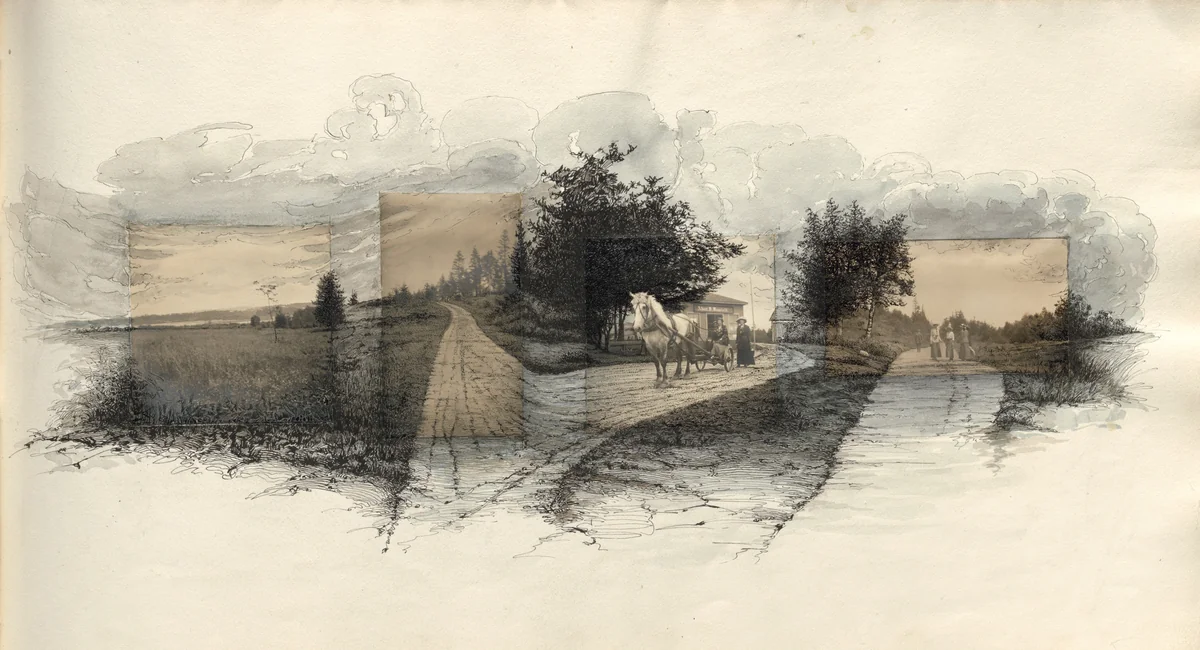 Untitled (page from album titled "July 1913") by Charles Norman Sladen, photograph, 1913