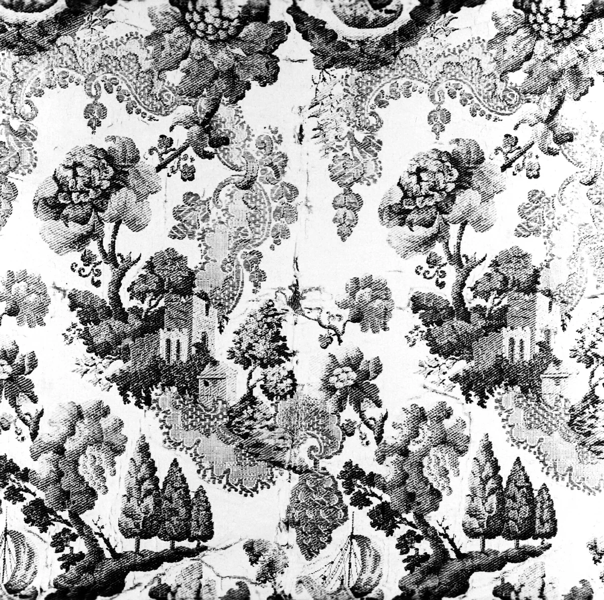 Fragment by France, textile, 1725-1775