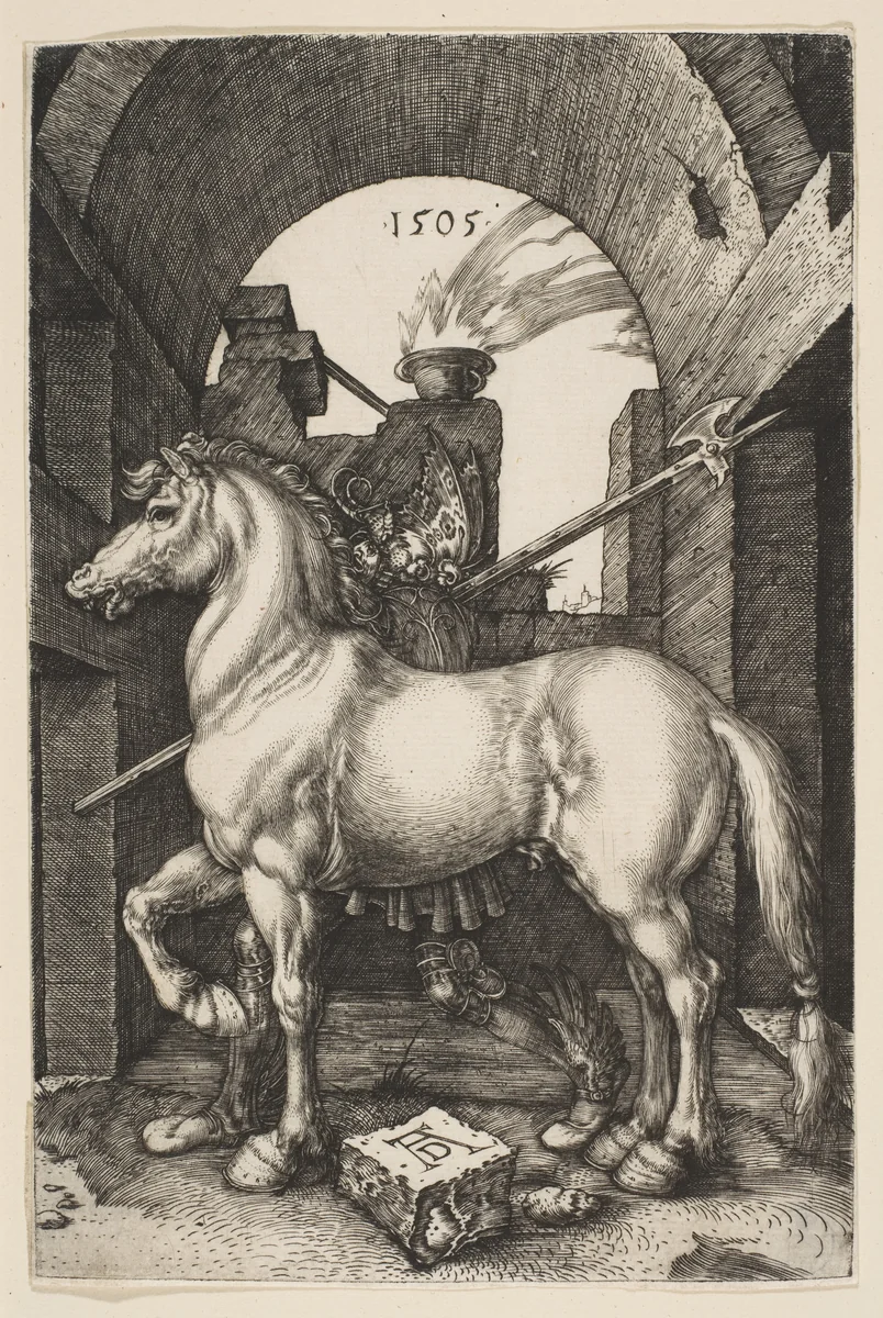 The Little Horse by Albrecht Dürer, print, 1505