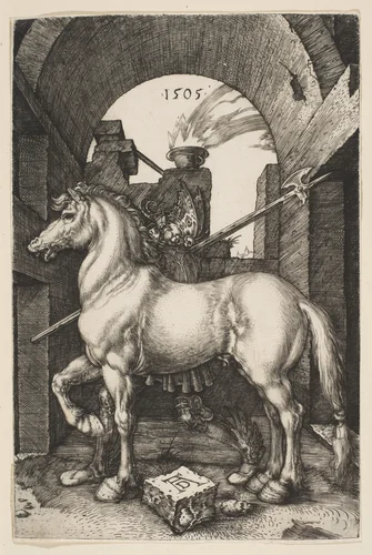 The Little Horse by Albrecht Dürer, print, 1505